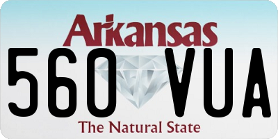 AR license plate 560VUA