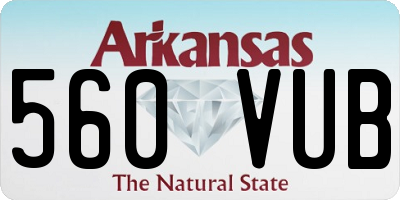 AR license plate 560VUB