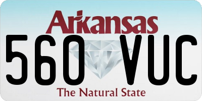 AR license plate 560VUC