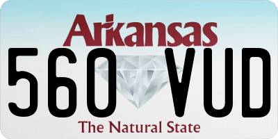 AR license plate 560VUD