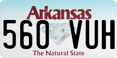 AR license plate 560VUH