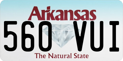 AR license plate 560VUI