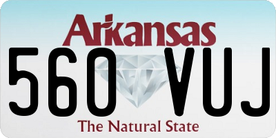 AR license plate 560VUJ