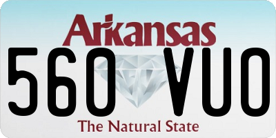 AR license plate 560VUO