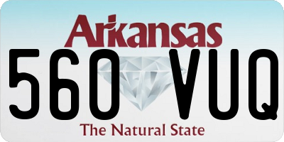 AR license plate 560VUQ