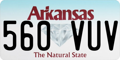 AR license plate 560VUV