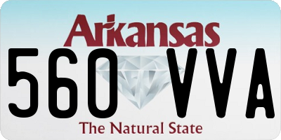 AR license plate 560VVA
