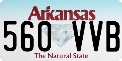 AR license plate 560VVB