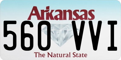 AR license plate 560VVI