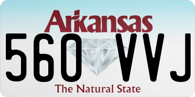 AR license plate 560VVJ