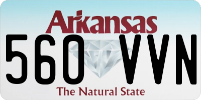 AR license plate 560VVN