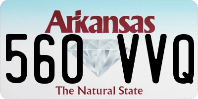 AR license plate 560VVQ