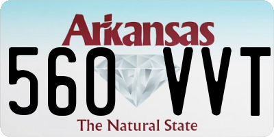 AR license plate 560VVT