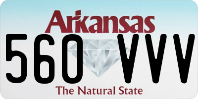AR license plate 560VVV