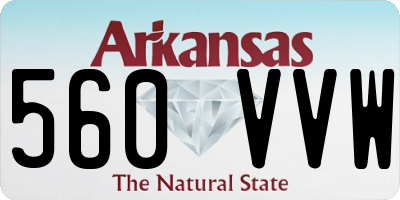 AR license plate 560VVW