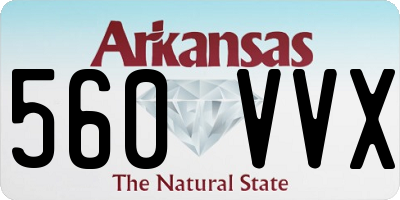 AR license plate 560VVX