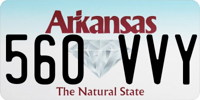 AR license plate 560VVY
