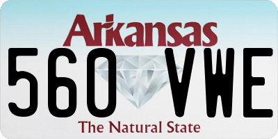 AR license plate 560VWE