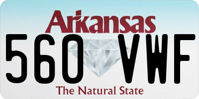 AR license plate 560VWF