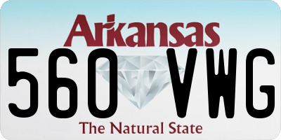 AR license plate 560VWG