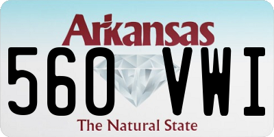 AR license plate 560VWI