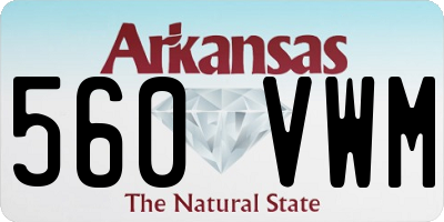 AR license plate 560VWM