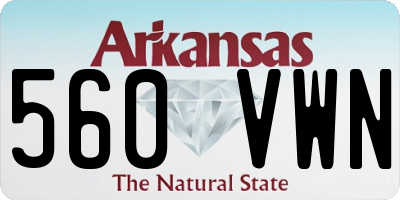 AR license plate 560VWN