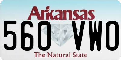 AR license plate 560VWO