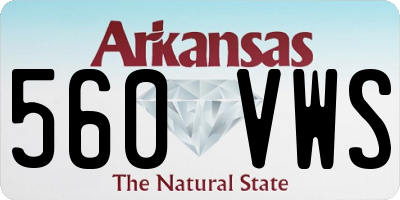 AR license plate 560VWS