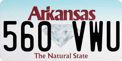 AR license plate 560VWU