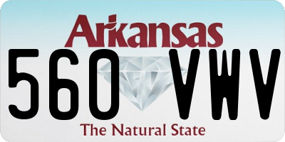 AR license plate 560VWV