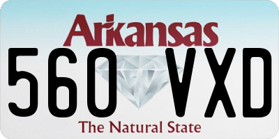 AR license plate 560VXD