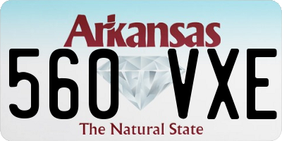 AR license plate 560VXE