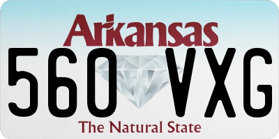 AR license plate 560VXG