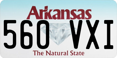 AR license plate 560VXI