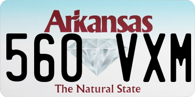AR license plate 560VXM