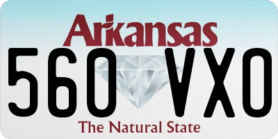 AR license plate 560VXO