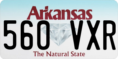 AR license plate 560VXR