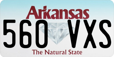 AR license plate 560VXS