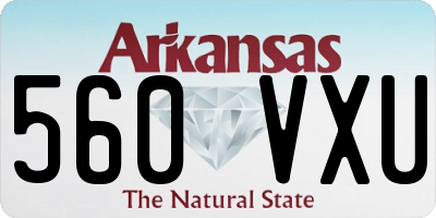 AR license plate 560VXU