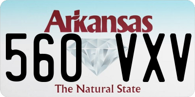 AR license plate 560VXV