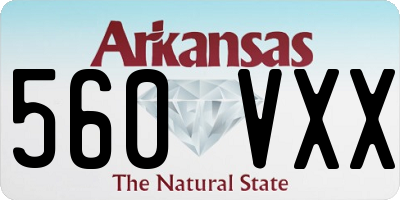 AR license plate 560VXX