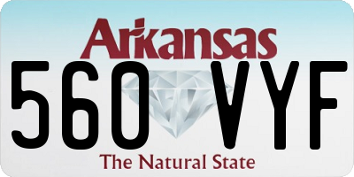AR license plate 560VYF