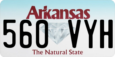 AR license plate 560VYH