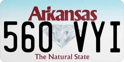 AR license plate 560VYI