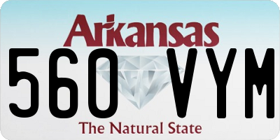 AR license plate 560VYM