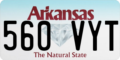 AR license plate 560VYT