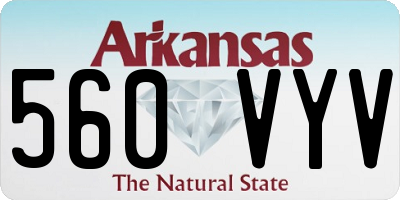 AR license plate 560VYV