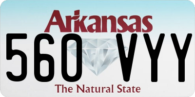 AR license plate 560VYY