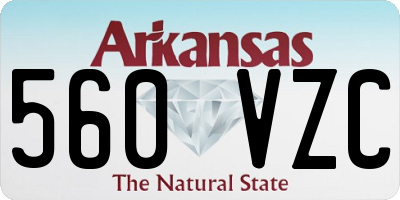 AR license plate 560VZC